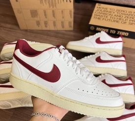 NIKE COURT VISION WHITE RED GOLD