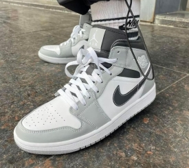 JORDAN 1 MID GREY SMOKE V3