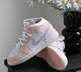 JORDAN 1 MID PINK WASH