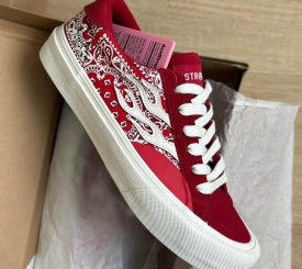 STRAYE LOGAN BANDANA RED & BEIGE