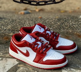Jordan 1 Low White Dune Red 