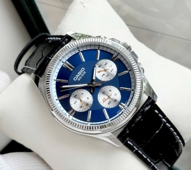 CASIO MTP-1375 BLUE LEATHER 
