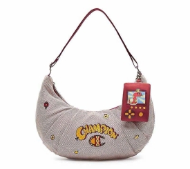 CHAMPION HANDBAG YEAR OF THE SNAKE RED WHITE
