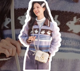 SEMIR DESSERT BUCKET BAG WINTER FUR CREAM