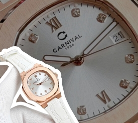 CARNIVAL 8160L DIAMOND ROSE WHITE DÂY DA TRẮNG