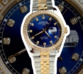 CARNIVAL 8131G2 DEMI GOLD DIAMOND BLUE FACE 