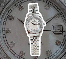 CARNIVAL 8131L2 SILVER DIAMOND MOP WHITE XÀ CỪ TRẮNG FACE WOMEN VIỀN ĐÁ