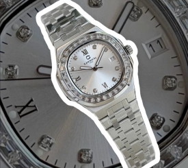 CARNIVAL 8160L2 SILVER DIAMOND WHITE FACE