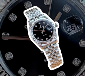 ĐỒNG HỒ NỮ CARNIVAL 8250L DÂY THÉP BẠC MẶT ĐEN SILVER BLACK FACE