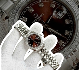 CARNIVAL 8131L2 SILVER DIAMOND CHOCOLATE FACE WOMEN VIỀN ĐÁ