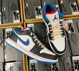 Jordan 1 Low Blue Sashiko