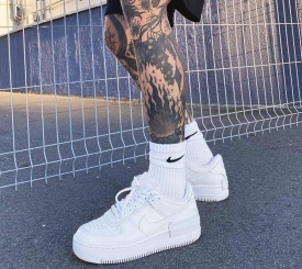 Nike Air Force 1 Shadow All White 