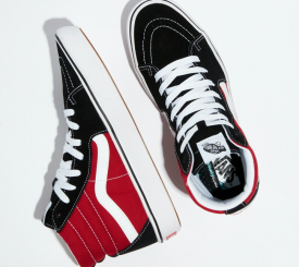 VANS SK8 HI BLACK RED 