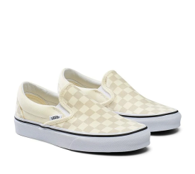 VANS SLIP ON CHECKER CREAM 
