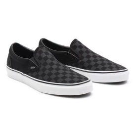 VANS SLIP ON CHECKER BLACK