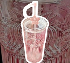 BOTTLE STARBUCKS PEACH BLOSSOM TUMBLERS 