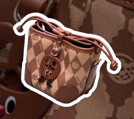SEMIR DESSERT BUCKET BAG BROWN