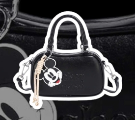 MICKEY MOUSE DISNEY HANDBAG LEATHER BLACK