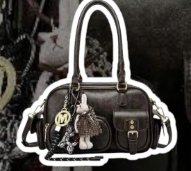 FAIRWHALE HANDBAG LEATHER KEYCHAIN DETAIL 