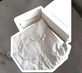 BRACELET CHARLES&KEITH SILVER PEARL
