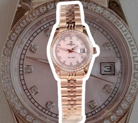 CARNIVAL 8131L2 DIAMOND ROSE HỒNG XÀ CỪ  FACE WOMEN VIỀN ĐÁ