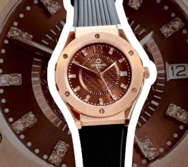 CARNIVAL 8173L ROSE BROWN FACE DÂY CAO SU ĐEN 