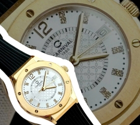 CARNIVAL 8173L GOLD WHITE FACE VIỀN TRƠN