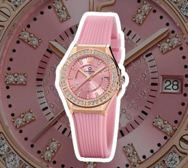 CARNIVAL 8173L2 ROSE PINK FACE DIAMOND 