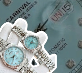 ĐỒNG HỒ COUPLE CARNIVAL 8131 SILVER TIFFANY FACE