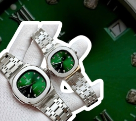 ĐỒNG HỒ COUPLE CARNIVAL 8160 SILVER GREEN FACE