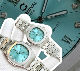 ĐỒNG HỒ COUPLE CARNIVAL 8160 SILVER TIFFANY FACE