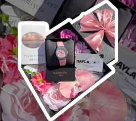 HỘP QUÀ HOA HỒNG - HÌNH VUÔNG 