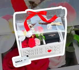 GIỎ QUÀ HOA ĐỎ 