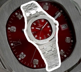 CARNIVAL 8160L DIAMOND SILVER RED WOMEN