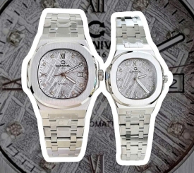 ĐỒNG HỒ COUPLE CARNIVAL 8160 SILVER VÂN THIÊN THẠCH FACE