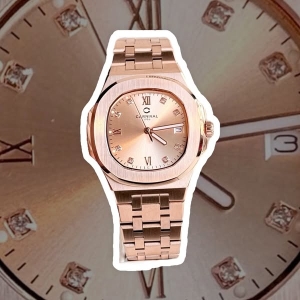 CARNIVAL 8160L ROSE DIAMOND GOLD PINK FACE WOMEN