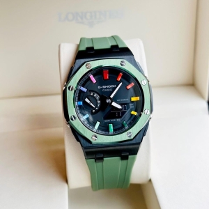 G-SHOCK GA-2100 CUSTOM RAINBOW GREEN