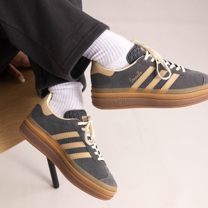  ADlDAS GAZELLE BOLD GREY MAGIC BEIGE GUM