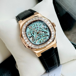 Carnival Nautilus 8118G2 DIAMOND TIFFANY LEATHER