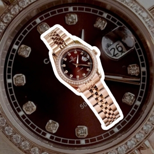 CARNIVAL 8131L2  DIAMOND ROSE CHOCOLATE WOMEN VIỀN ĐÁ