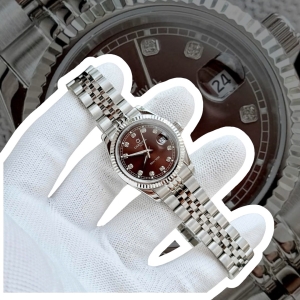 CARNIVAL 8131L SILVER DIAMOND BROWN FACE WOMEN