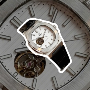 CARNIVAL 8128G LEATHER SILVER WHITE FACE