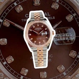 CARNIVAL 8131G2 DIAMOND DEMI ROSE CHOCOLATE BROWN FACE 