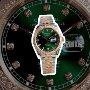 CARNIVAL 8131G2 DIAMOND DEMI ROSE GREEN FACE