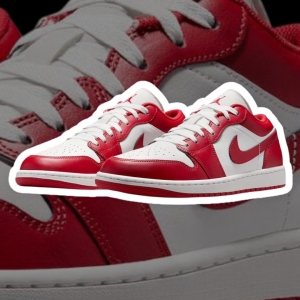 NIKE AIR JORDAN 1 LOW RED WHITE 
