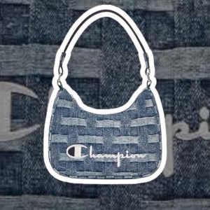 DENIM JEAN CHAMPION SHOULDER BAG