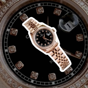 CARNIVAL 8131L2 DIAMOND ROSE BLACK WOMEN VIỀN ĐÁ