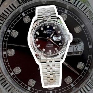 CARNIVAL 8131G SILVER DIAMOND BLACK FACE