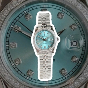 CARNIVAL 8131L2 SILVER DIAMOND TIFFANY FACE WOMEN VIỀN ĐÁ