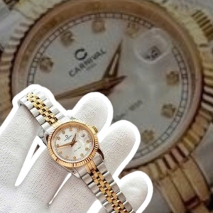 CARNIVAL 8131L DIAMOND DEMI GOLD WHITE WOMEN 